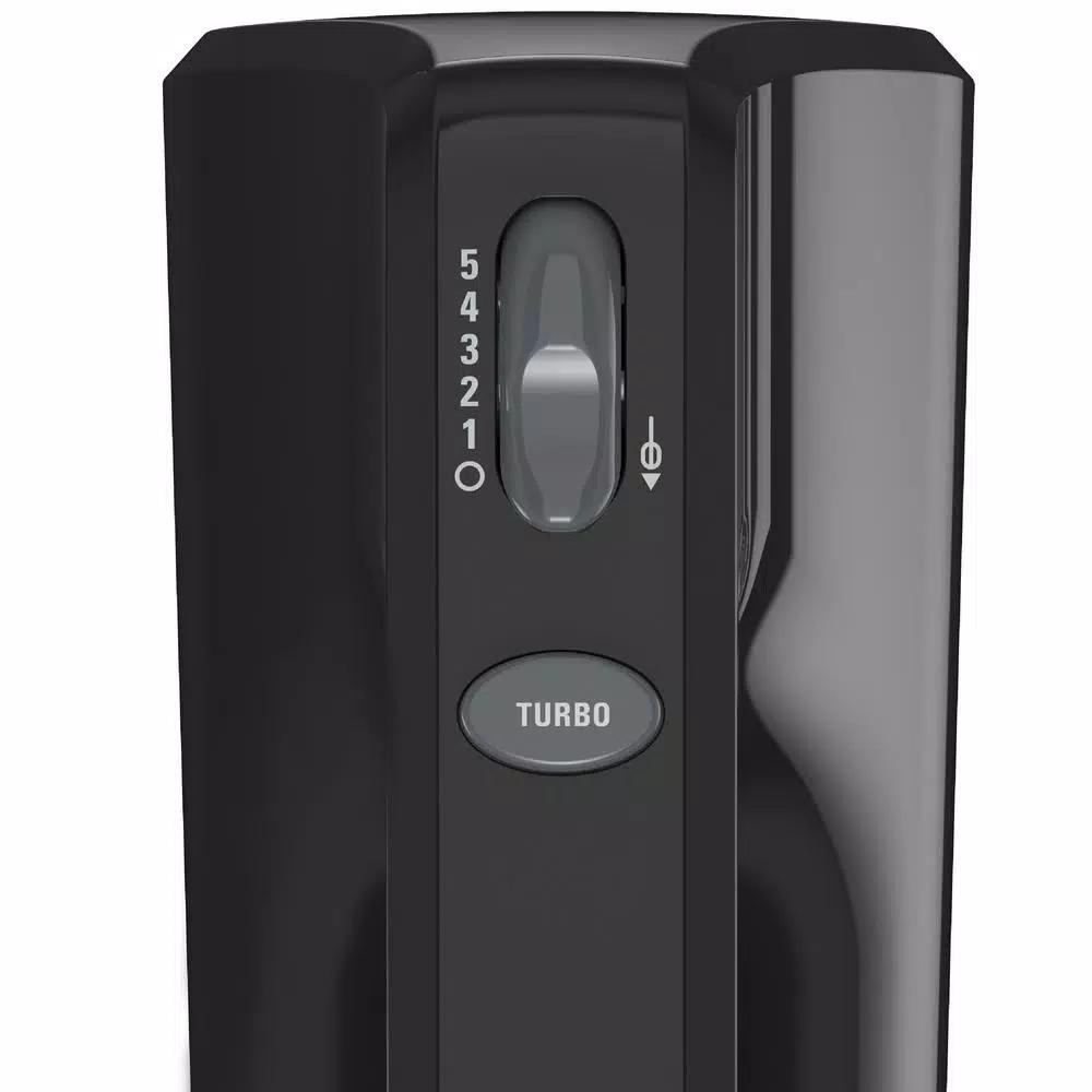 BLACK+DECKER 5-Speed Hand Mixer with Turbo Boost, Black