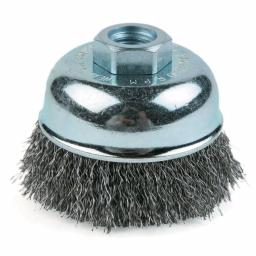 Lincoln Electric 3 in. Crimped Cup Wire Brush, 5/8-11 UNC Arbor thumbnail 1