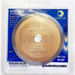 Whirlwind USA 4-1/2 in. Continuous Rim Diamond Saw Blade for Wet Tile, Porcelain, and Glass Cutting thumbnail 4