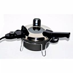 Total Chef Csech 3 Qt. Black Electric Pressure Cooker with Non-Stick Pot and Variable Temperature Control thumbnail 2