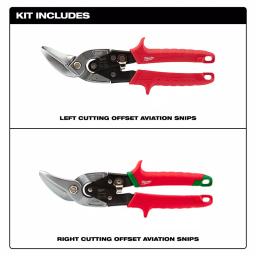 Milwaukee Offset Aviation Snips 2-Pack, Left and Right Handed Set thumbnail 4