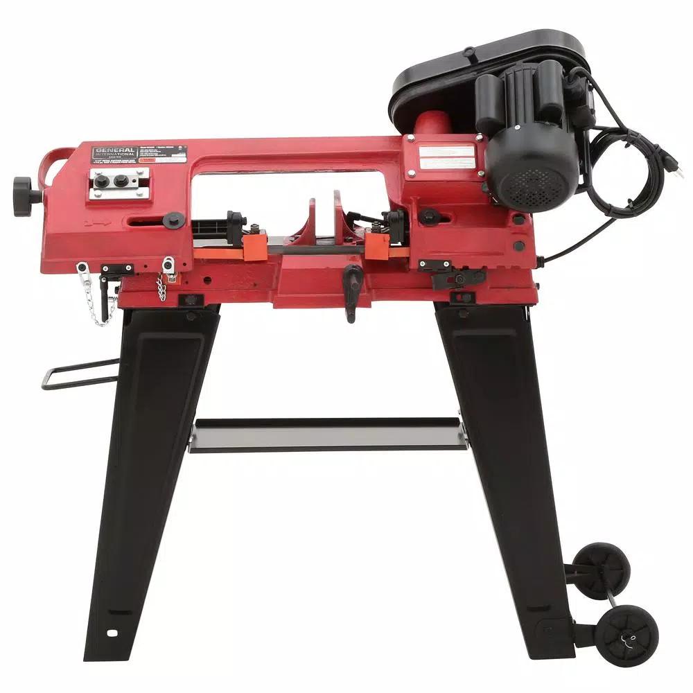 General International 4.5 in. Metal Cutting Band Saw with Heavy Duty Steel Stand