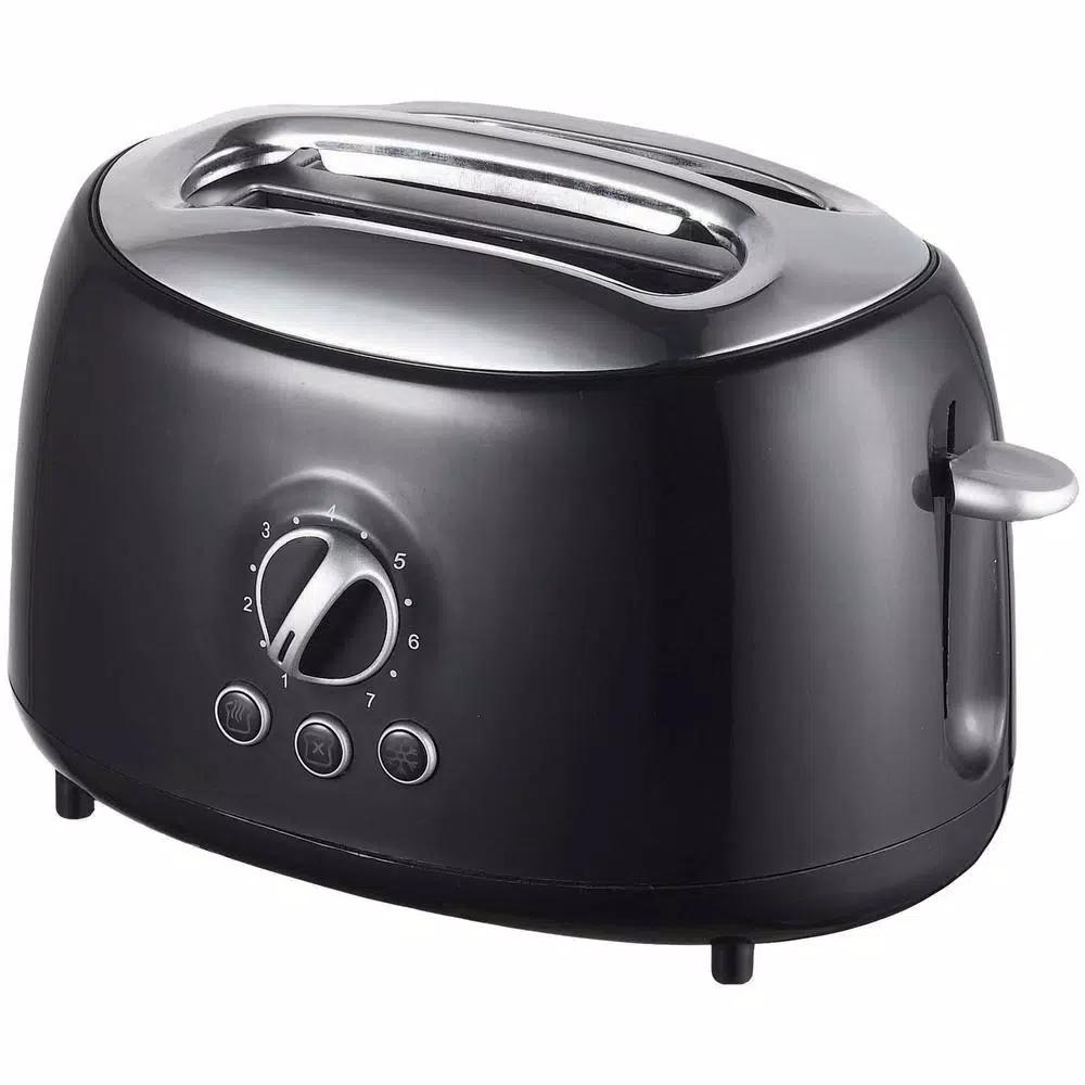 Brentwood Appliances TS-270BK Retro 2-Slice Extra-Wide Slot Toaster, Black