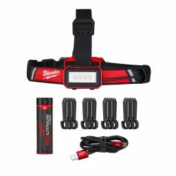Milwaukee REDLITHIUM USB Rechargeable LED Flood Light and Low-Profile Headlamp 2-Pack thumbnail 2