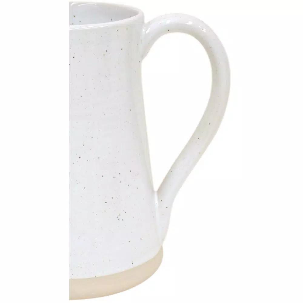 CASAFINA Fattoria 69 fl. oz. White Ceramic Stoneware Pitcher
