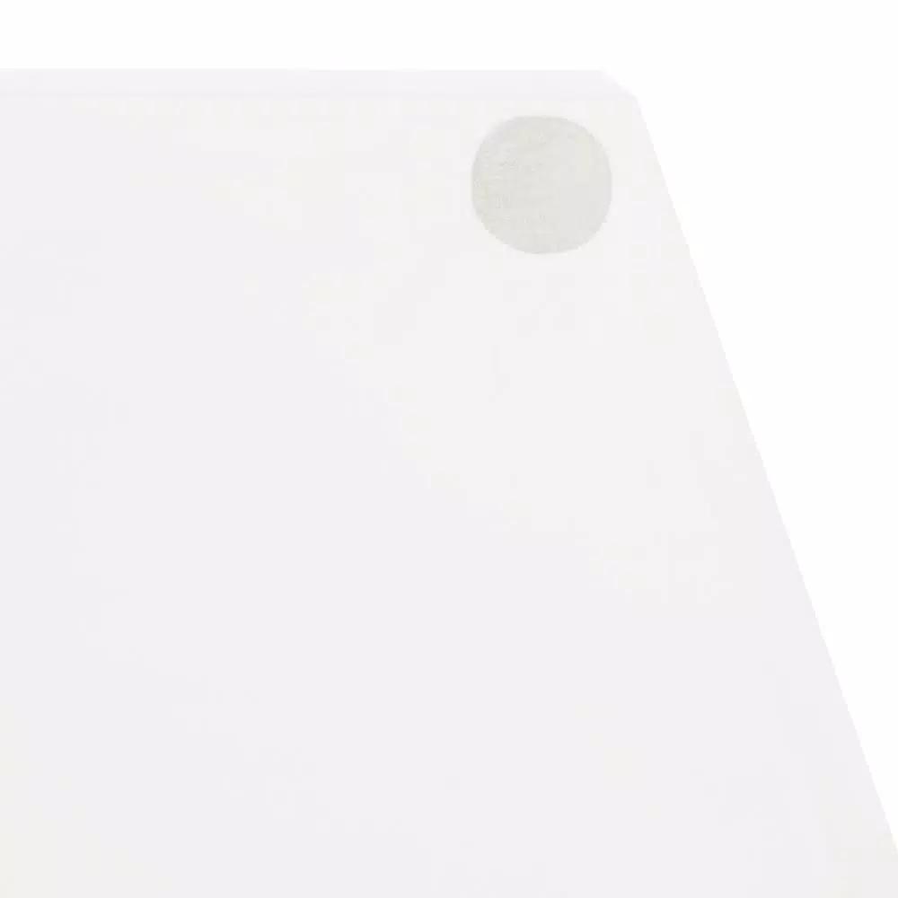 Kate and Laurel Lipton White Glossy Decorative Hexagon Tray with Gold Metal Handles