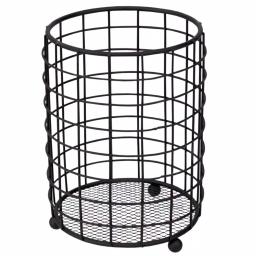 Home Basics Black Grid Free-Standing Steel Utensil Holder with Mesh Bottom thumbnail 2