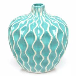 Benjara Agatha Colorful Ceramic Decorative Vases, Set of 3, Modern Table Vases thumbnail 3