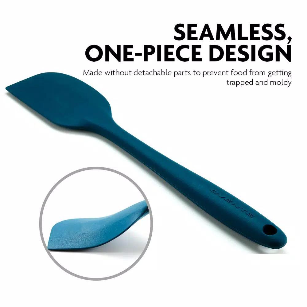 Ovente Premium Silicone Spatula with Stainless Steel Core, Heat-Resistant up to 500°F, BPA-Free