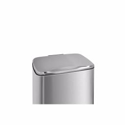 Innovaze Stainless Steel Step-On Trash Can Set - 8 Gal & 1.3 Gal Rectangular Kitchen and Bathroom Bins thumbnail 3