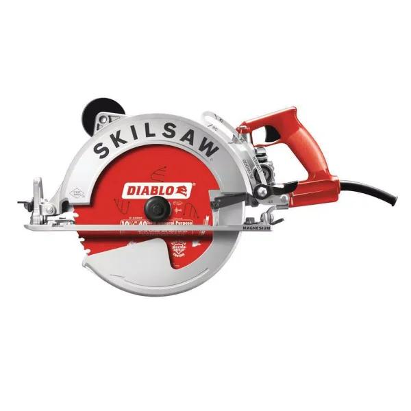 SKILSAW 10-1/4 in. 15 Amp Worm Drive Circular Saw with Diablo Carbide Blade