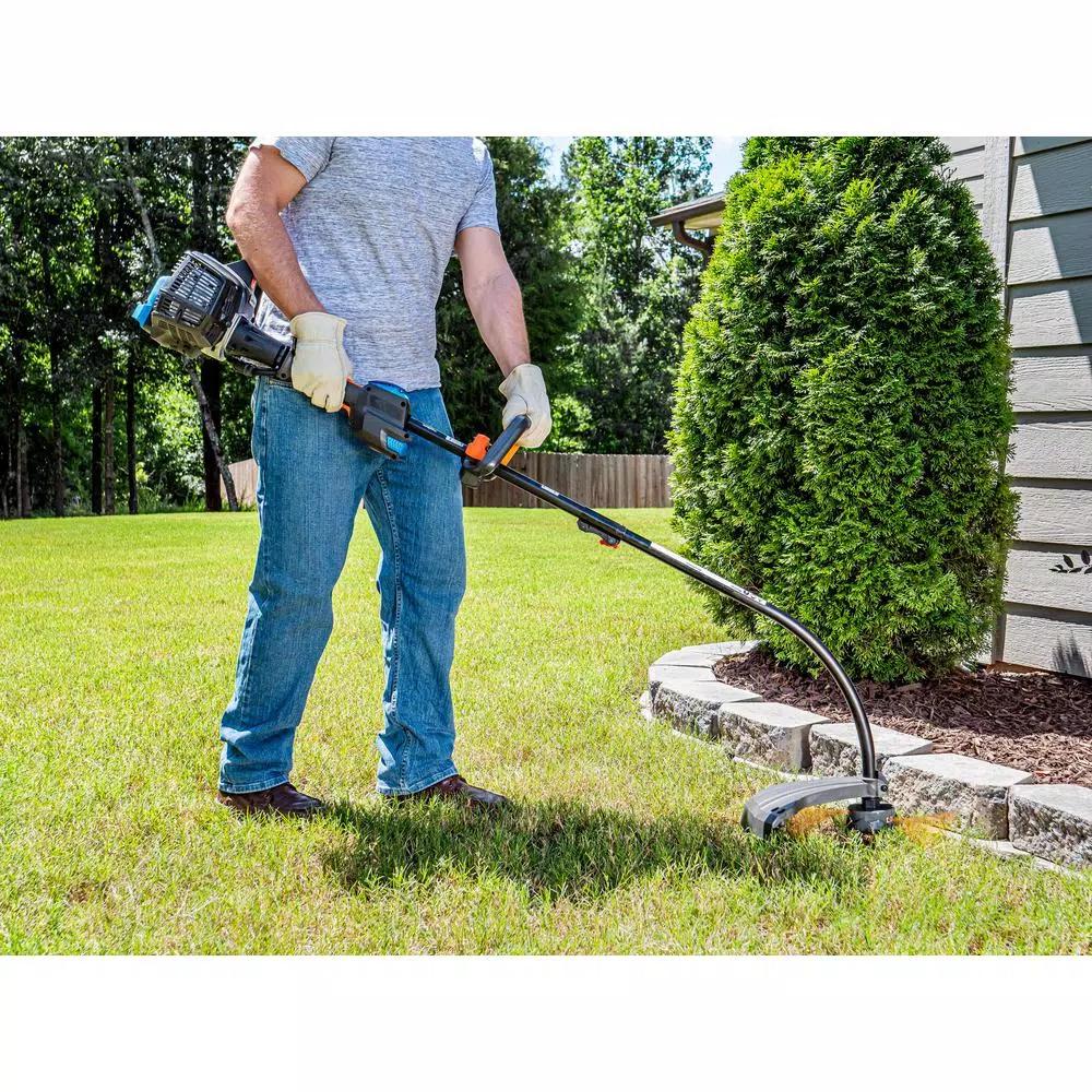 Lawnmaster NOPULL 26cc 2-Cycle Gas String Trimmer with Electric Push Button Start