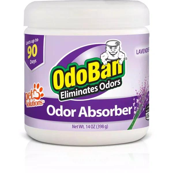 OdoBan Solid Odor Absorber Gel, Lavender Scent, 14 oz.