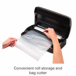 Hamilton Beach Nutrifresh Silver Food Vacuum Sealer with Roll Storage and Bag Cutter thumbnail 2