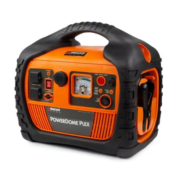 Wagan Tech Wagan Power Dome PLEX 1000 Peak Amp Jump Starter with 260 PSI Air Compressor & 800W Power Inverter