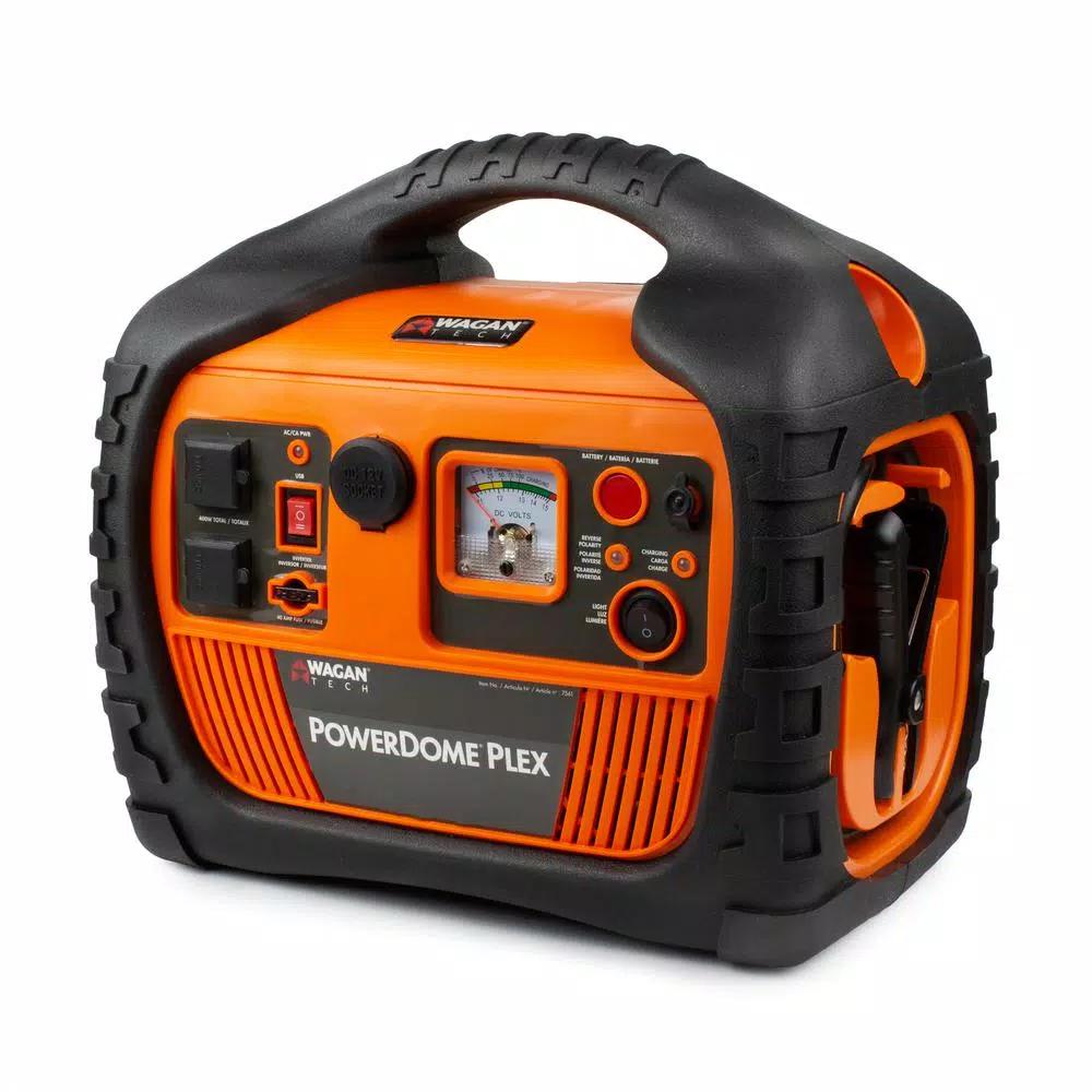 Wagan Tech Wagan Power Dome PLEX 1000 Peak Amp Jump Starter with 260 PSI Air Compressor & 800W Power Inverter