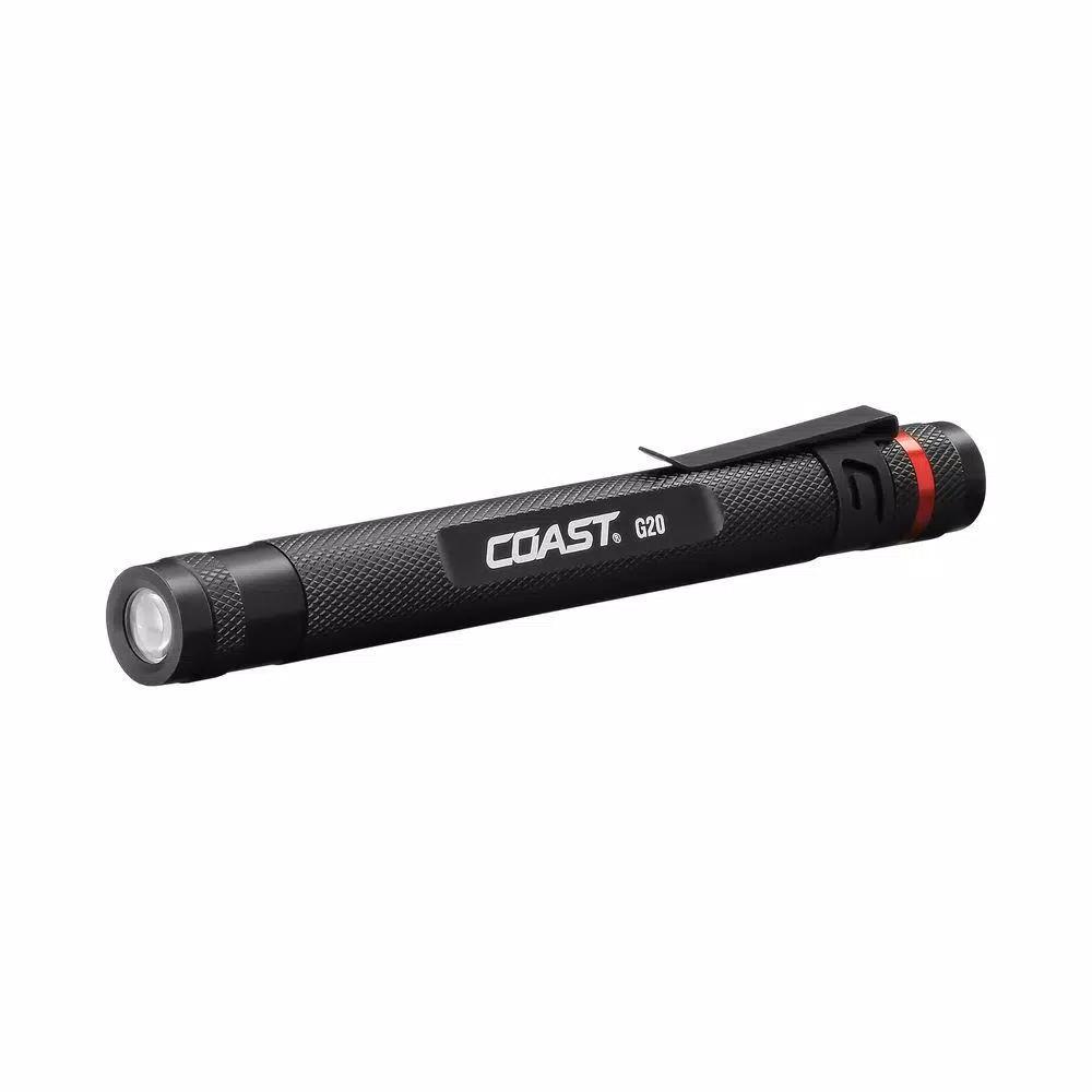 Coast G20 Inspection Beam LED Penlight, Aluminum, Black