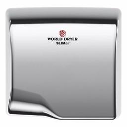 World Dryer Corporation World Dryer SLIMdri L-972A Electric Hand Dryer - Polished Stainless Steel thumbnail 2