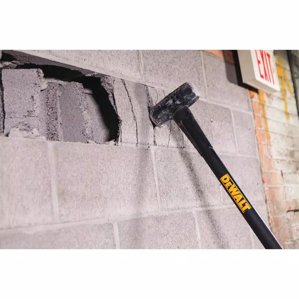 DEWALT 12 lb. Exo-Core Sledge Hammer with 33.3 in. Fiberglass Handle