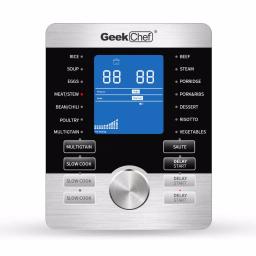 Geek Chef 6 Qt. Stainless Steel Electric Pressure Cooker, 17-in-1 Multi-Function Programmable Cooker thumbnail 3