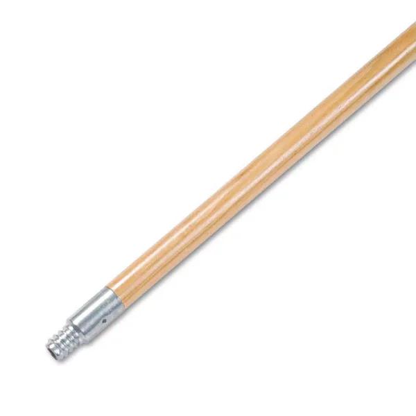Boardwalk 60 in. Hardwood Broom Handle with Die-Cast Aluminum Threaded Tip, 15/16 in. Diameter