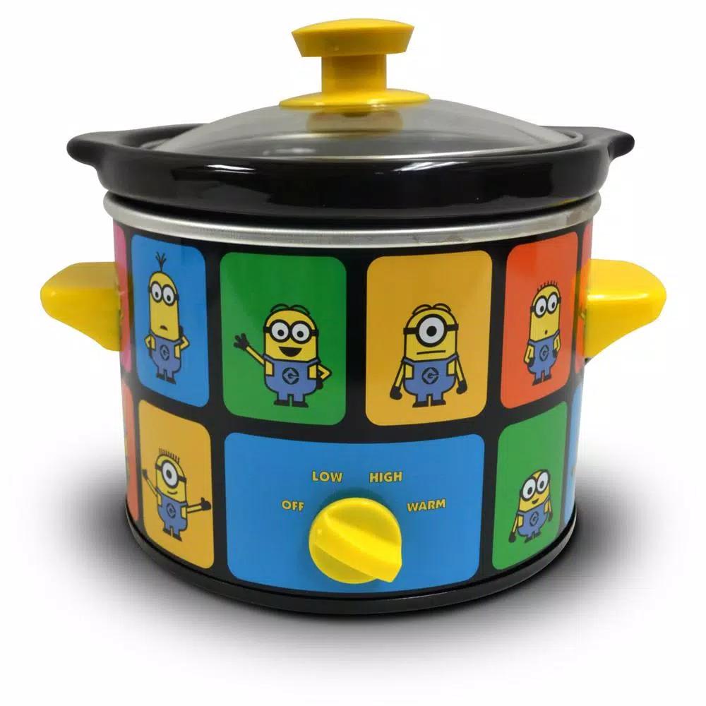 Uncanny Brands Minions Officially Licensed 2 Qt. Slow Cooker, Yellow