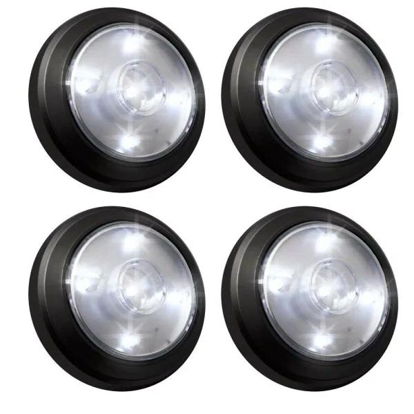 DEERPORT DECOR 4-Light LED Outdoor Spot Light Set for Gazebos and Camping Tents (2-Pack)