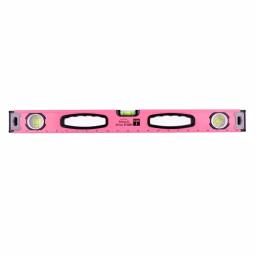 Apollo Tools 24 in. Magnetic Pink Aluminum Level, Horizontal, Vertical, and 45° thumbnail 1