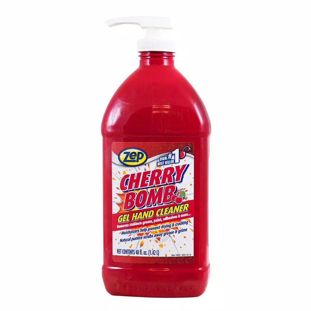Zep Cherry Bomb Industrial Hand Cleaner, 48 oz. Heavy Duty Pumice Soap
