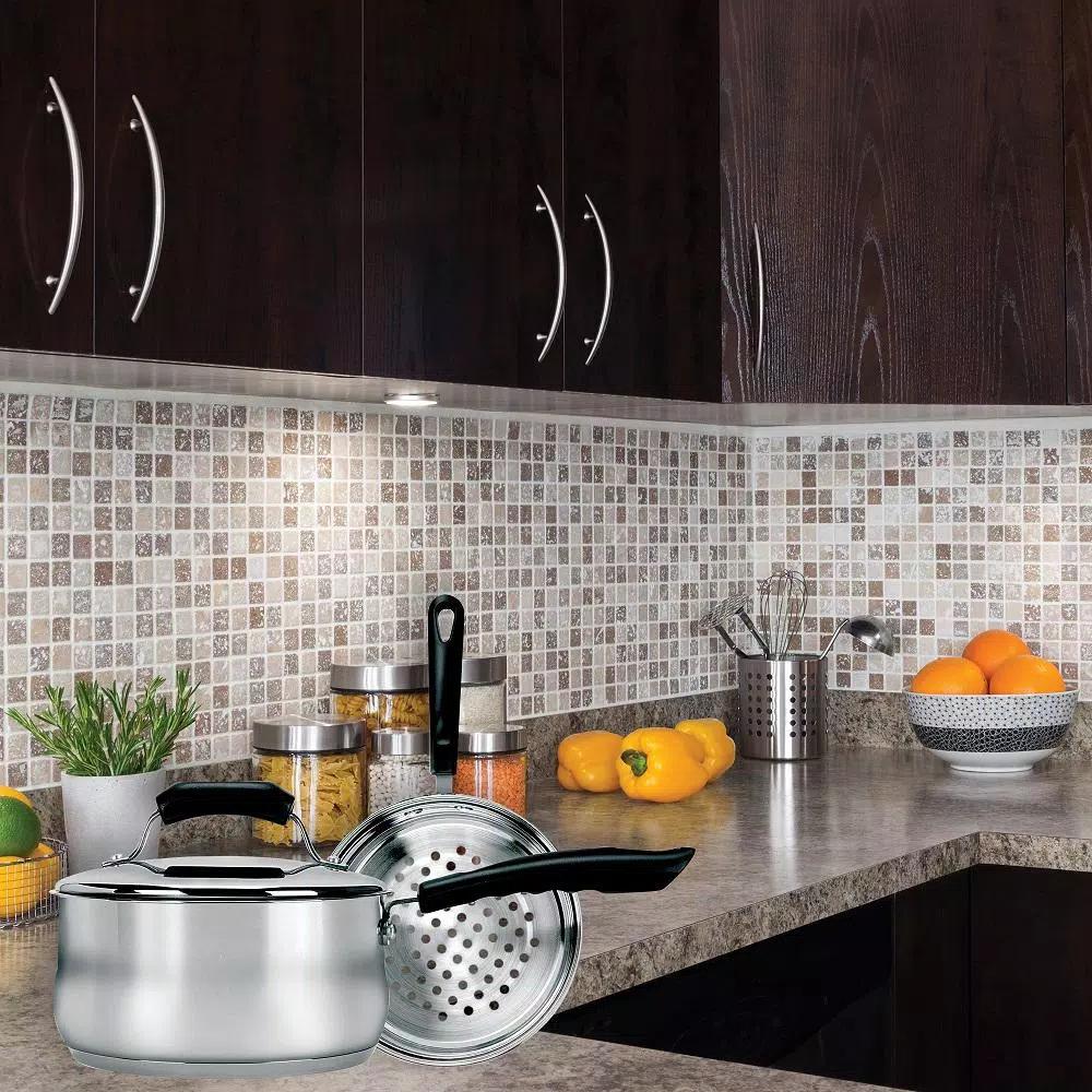 Range Kleen Basics 2 Qt. Stainless Steel Multi-Pot Double Boiler with Glass Lid