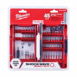 Milwaukee SHOCKWAVE Impact Duty Titanium Drill Bit (15-Pc) & Steel Driver Bit (45-Pc) Set thumbnail 4