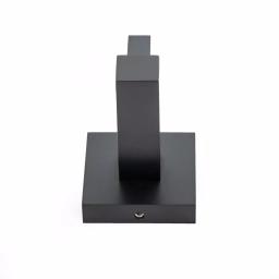 Italia Trieste Single Robe Hook, Matte Black, Solid Brass thumbnail 4