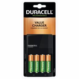 Duracell Ion Speed AA Battery Charger with 4 AA Rechargeable Batteries Included thumbnail 1
