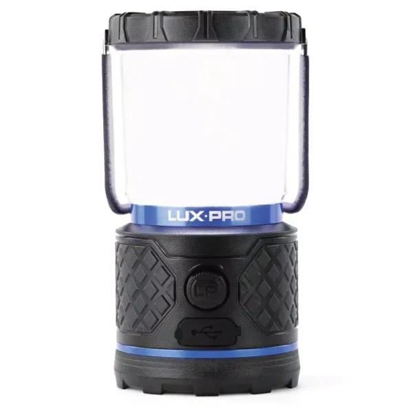 LUXPRO 940 Lumen Dual Power Rechargeable LED Lantern with Power Bank and 360-Degree Diffused Light