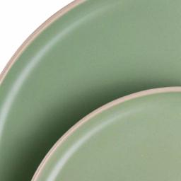 GIBSON elite Gibson Serenade 16-Piece Green Round Stoneware Dinnerware Set thumbnail 8