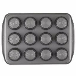 Circulon 12-Cup Nonstick Muffin Pan, Gray Bakeware thumbnail 2