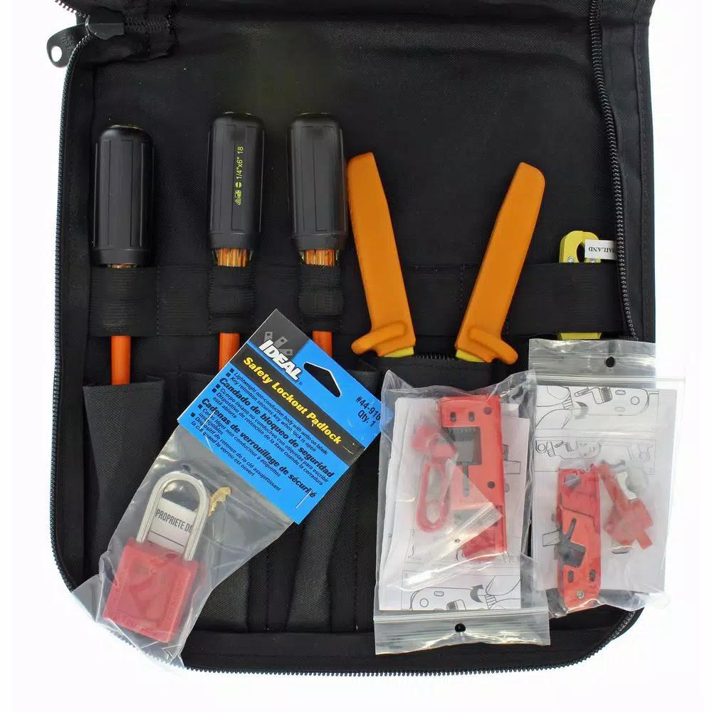 Ideal Insulated Hand Tool Kit, 1000V Certified, OSHA Compliant
