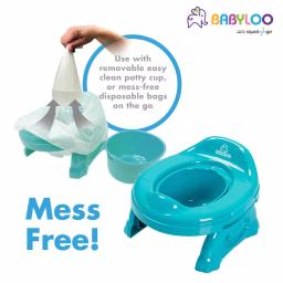 Babyloo 2-in-1 Portable Travel Potty for Toddlers - Blue thumbnail 8
