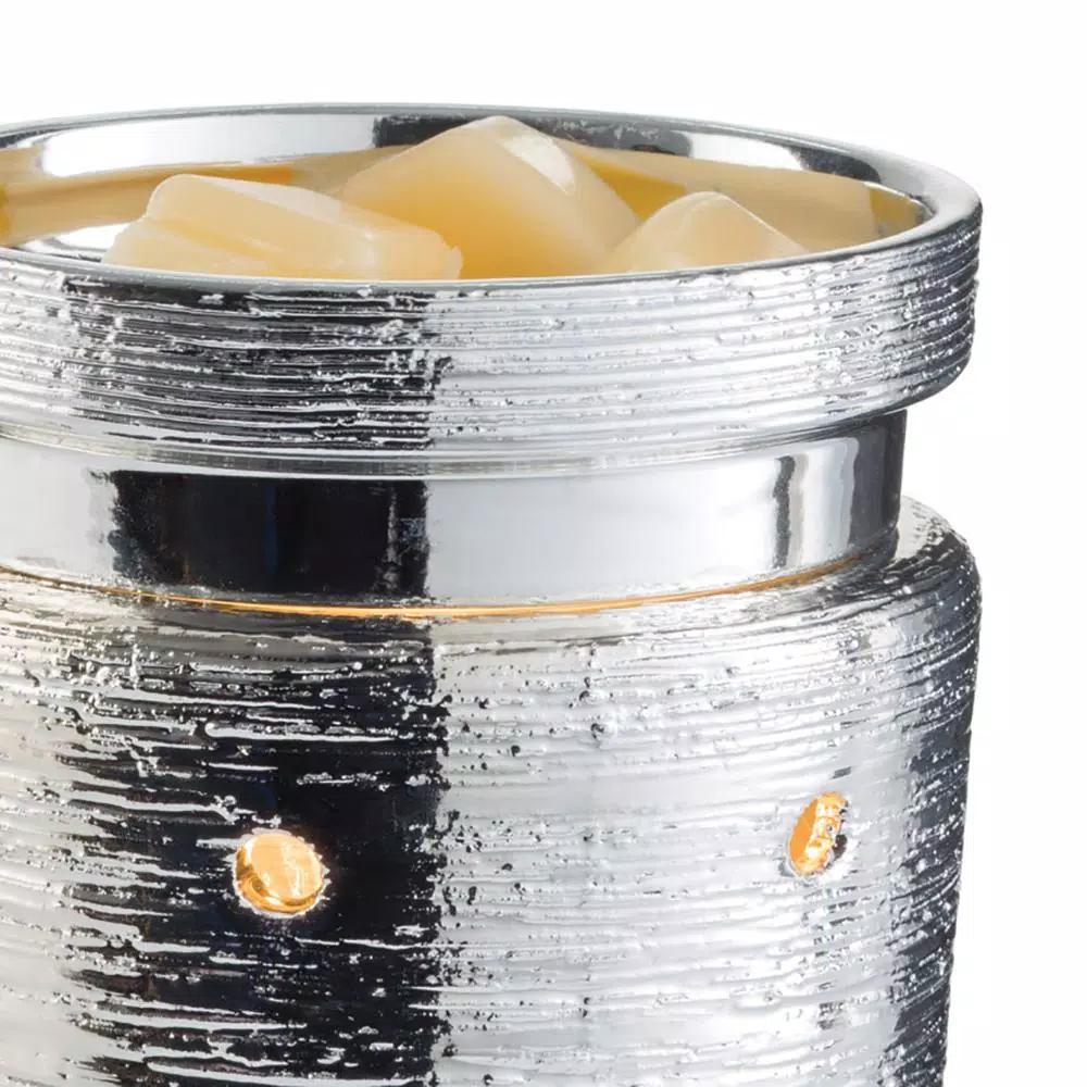 Candle Warmers Etc 8.8 in. Brushed Chrome Illumination Fragrance Warmer