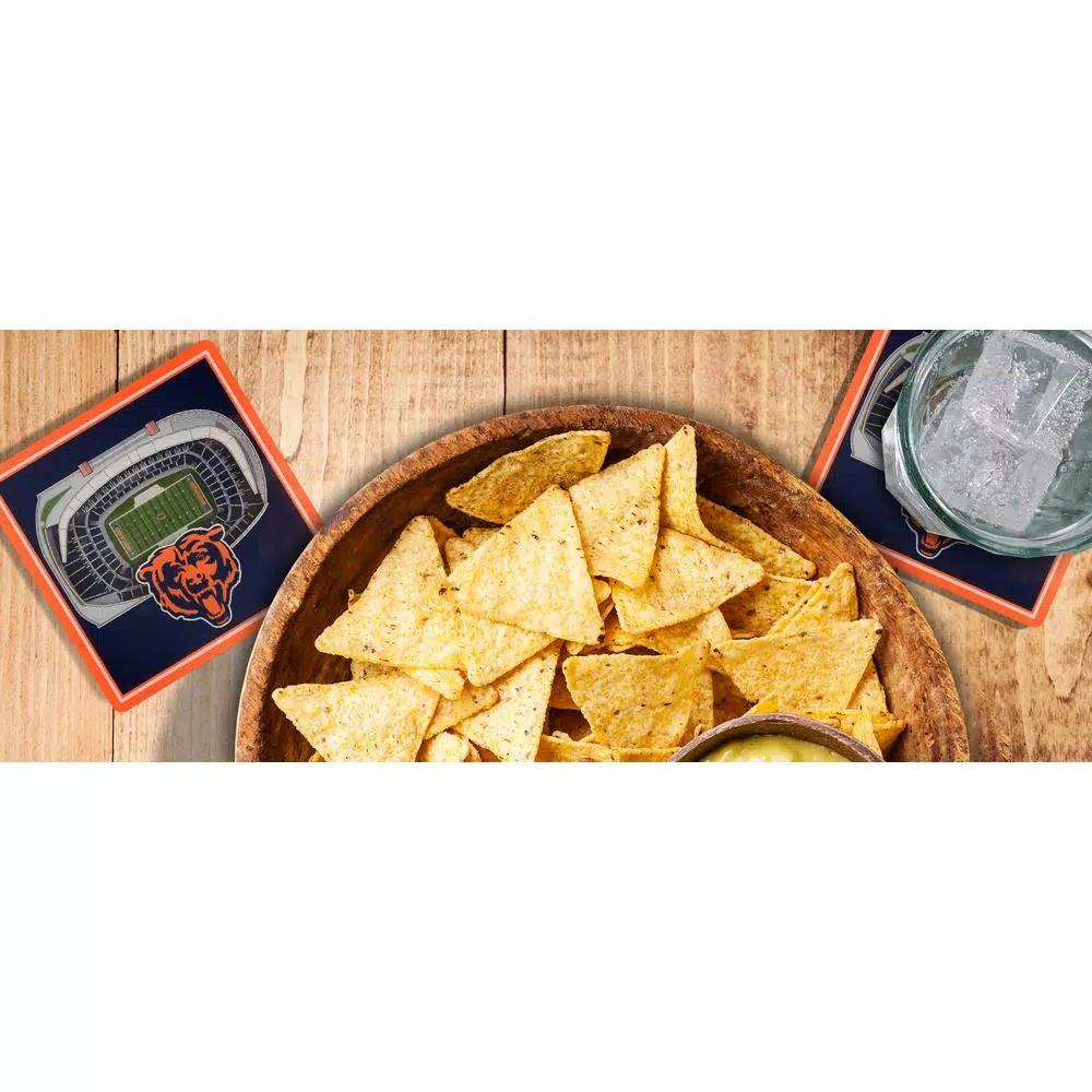 YouTheFan NFL Chicago Bears StadiumViews 3D Acrylic Coasters - Soldier Field Replica