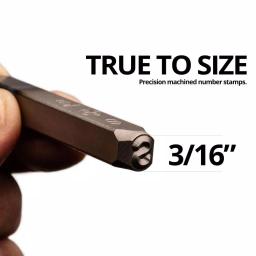 Capri Tools Professional 3/16 in. Number Stamp Set, 9-Piece Chrome Vanadium Steel thumbnail 4