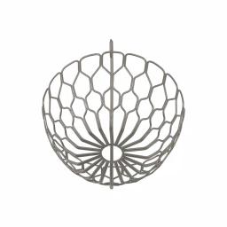 Spectrum Honeycomb Gray Fruit Basket with Banana Hanger Tree thumbnail 6