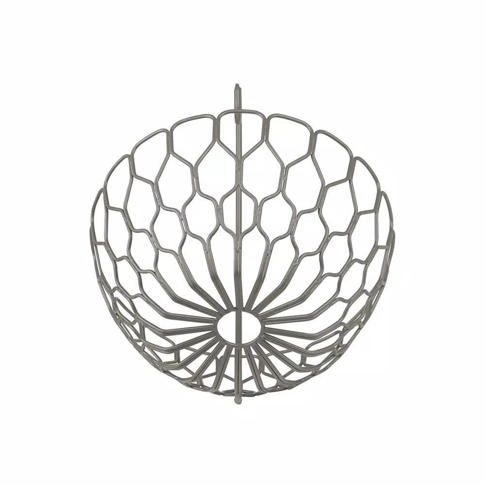 Spectrum Honeycomb Gray Fruit Basket with Banana Hanger Tree