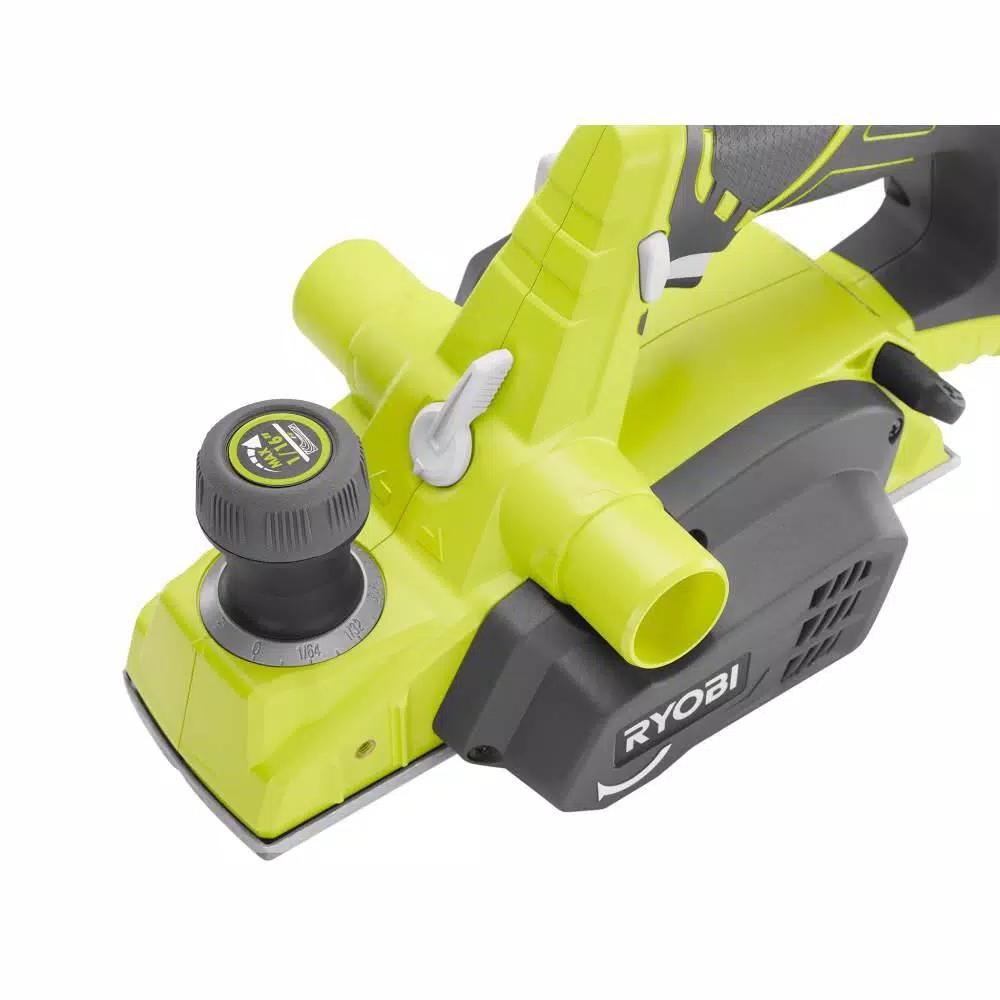 RYOBI 18V ONE+ Cordless 3-1/4 in. Planer with 1.5 Ah Lithium-Ion Battery
