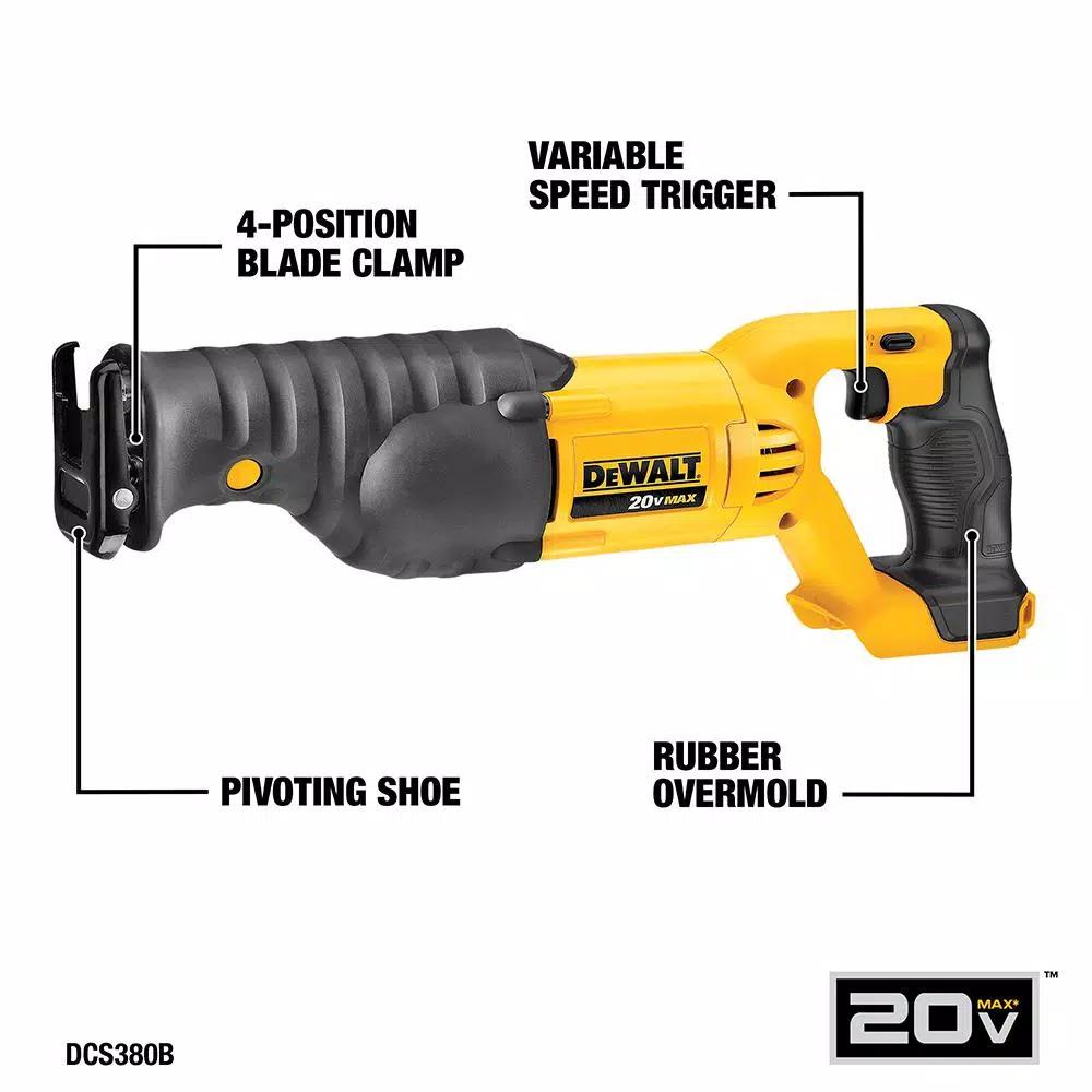 DEWALT 20V MAX Cordless 8-Tool Combo Kit with (2) 2.0 Ah Batteries & Charger