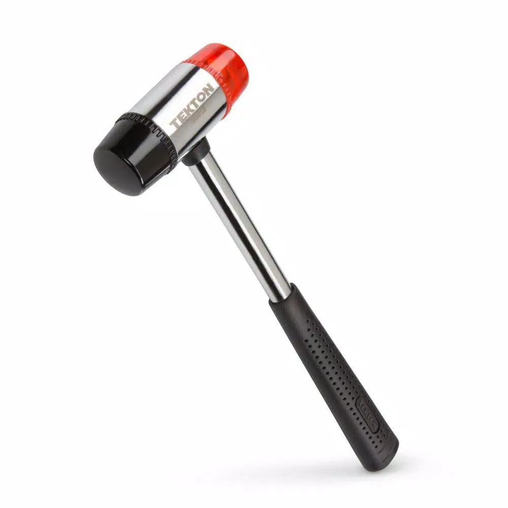 TEKTON 35 mm Double-Faced Soft Mallet with Tubular Steel Handle