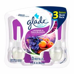 Glade PlugIns Scented Oil Air Freshener Refills, Lavender & Peach Blossom, 3-Pack (Case of 6) thumbnail 1