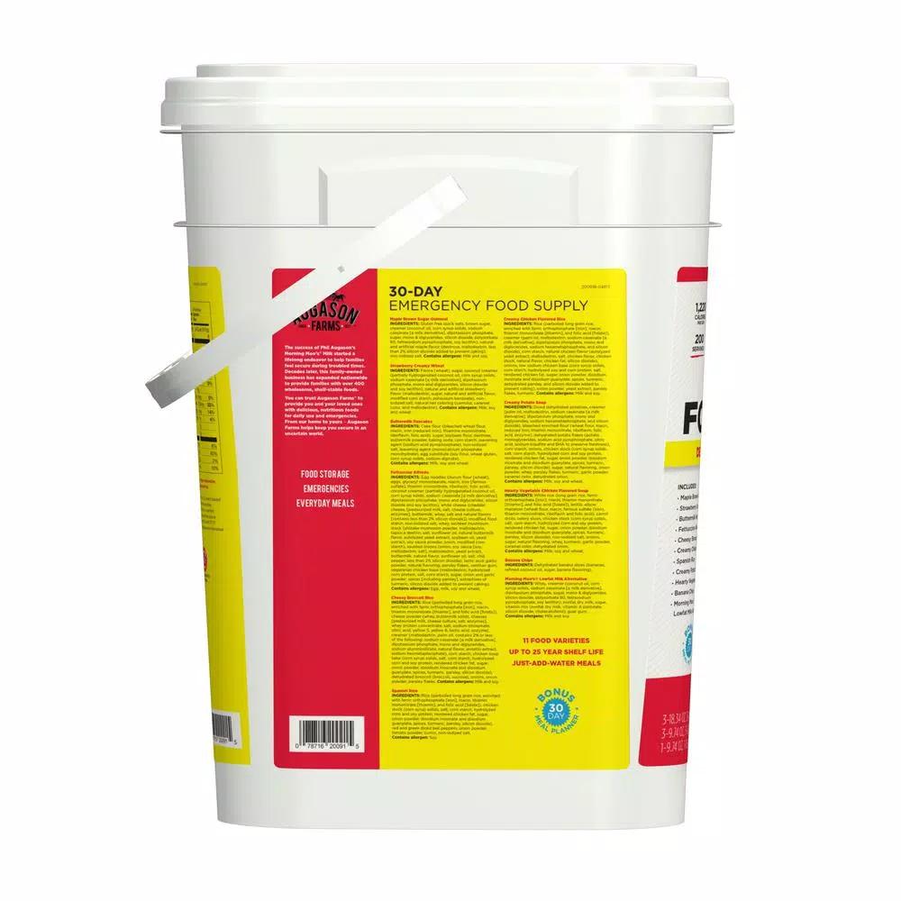 Augason Farms Deluxe 30-Day Emergency Food Supply - 5-Gallon Survival Food Kit