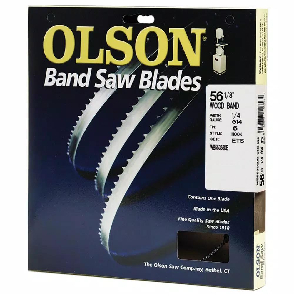 Olson Saw 6 TPI High Carbon Steel Band Saw Blade, 1/4 in. x 56-1/8 in.