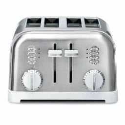 Cuisinart CPT-180W Classic Series 4-Slice Wide Slot Toaster, White thumbnail 2